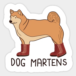 Dog Martens Sticker